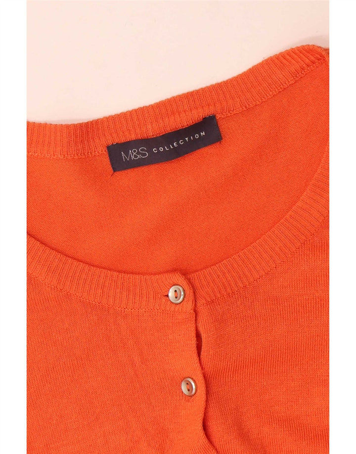 Marks & Spencer Γυναικεία Ζακέτα πουλόβερ UK 18 XL Πορτοκαλί