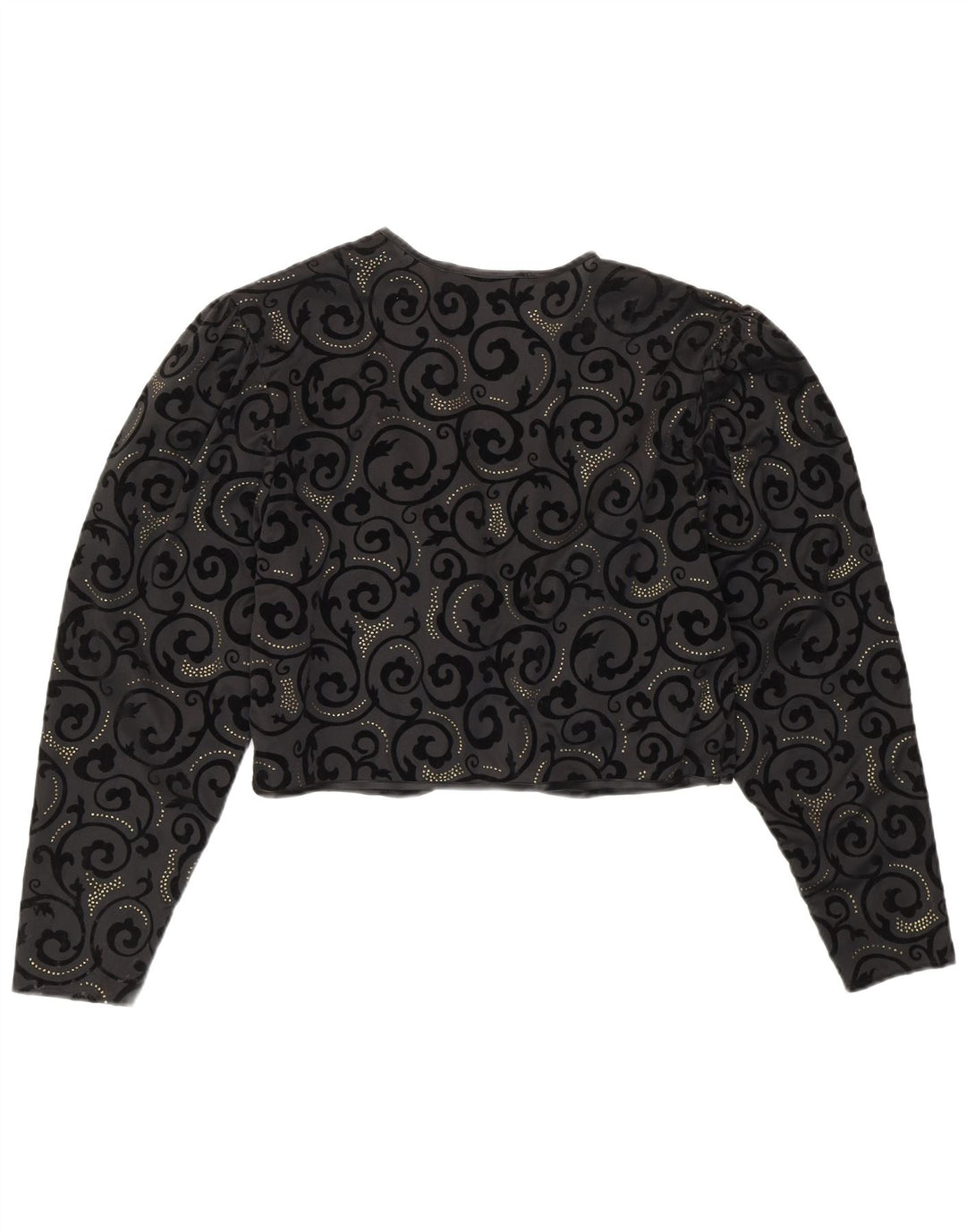 Brigitte Both Women Bolero Top EU 42 Large Black Paisley Polyester