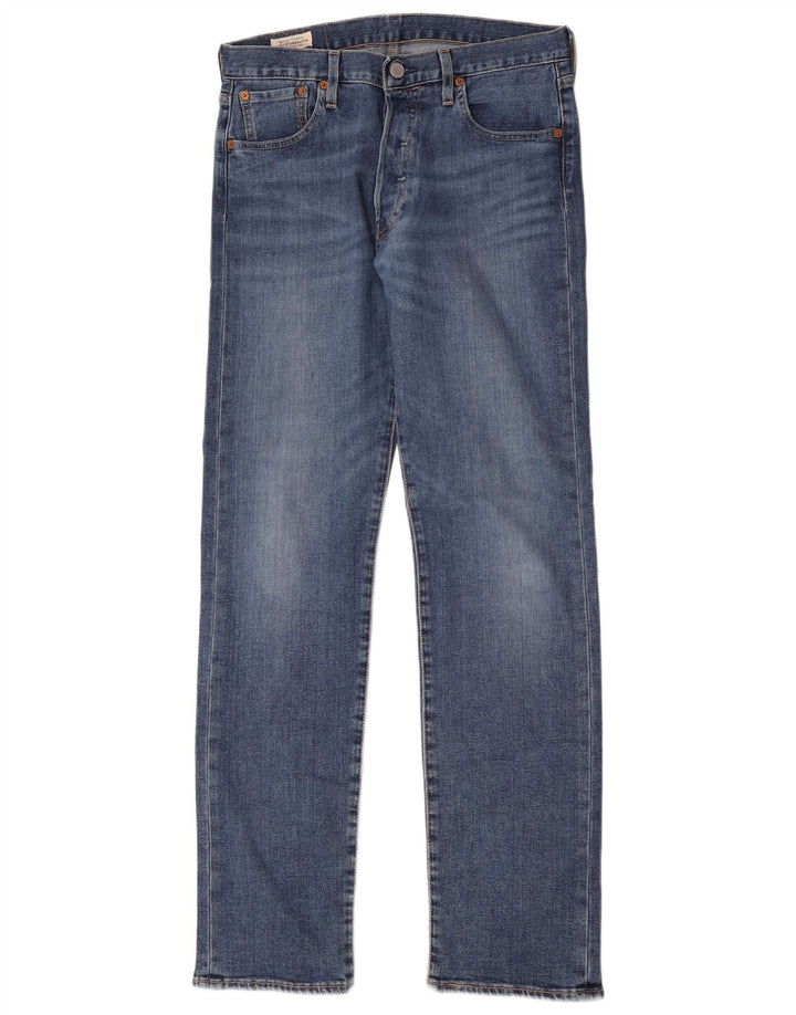 Levi's Mens 501 Straight Jeans W29 L32 Μπλε βαμβακερό