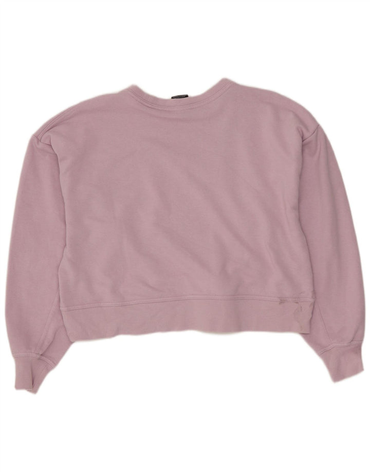 Nike Γυναικεία Dri Fit Oversized γραφική φούτερ Jumper UK 6 XS Purple