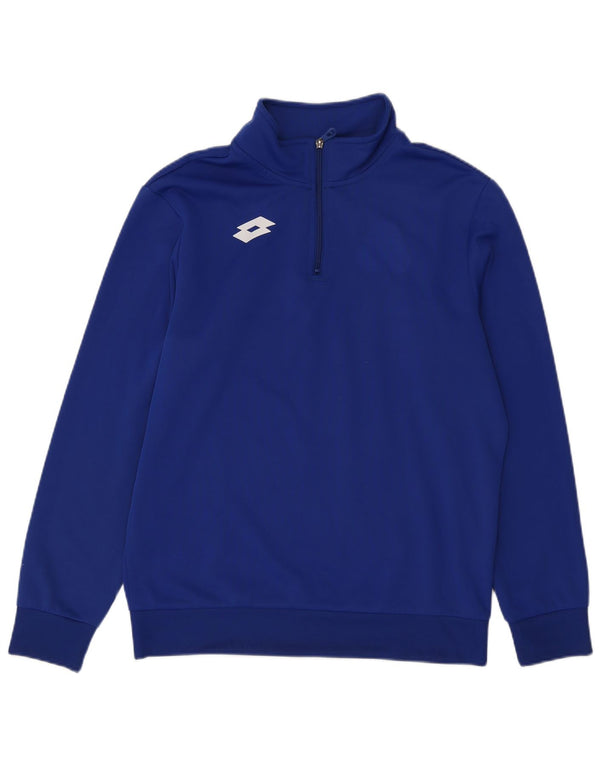 Ανδρικό φούτερ Lotto με φερμουάρ Jumper Large Blue