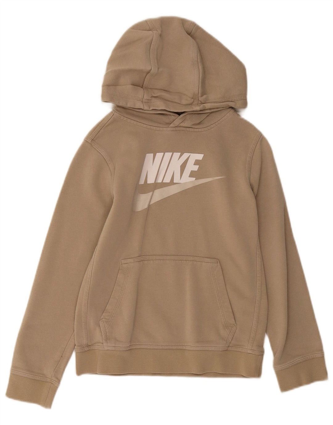 Nike Boys Graphic Hoodie Jumper 10-11 ετών Βαμβακερό μεσαίο μπεζ