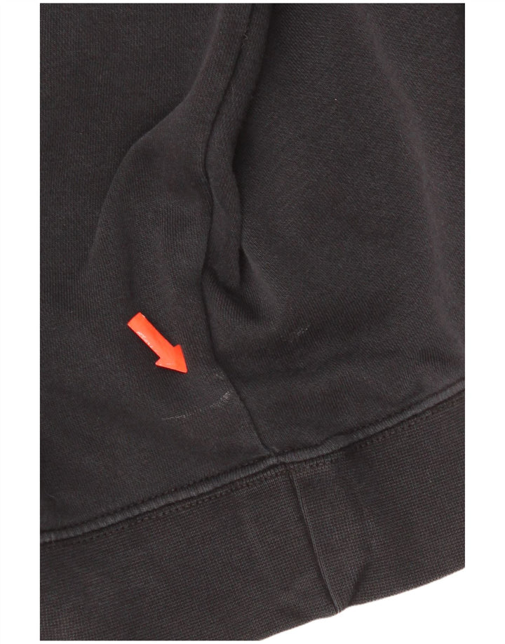 Γυναικείο φούτερ Nike 1/4 με φερμουάρ, Jumper UK 16 μεγάλο μαύρο βαμβακερό
