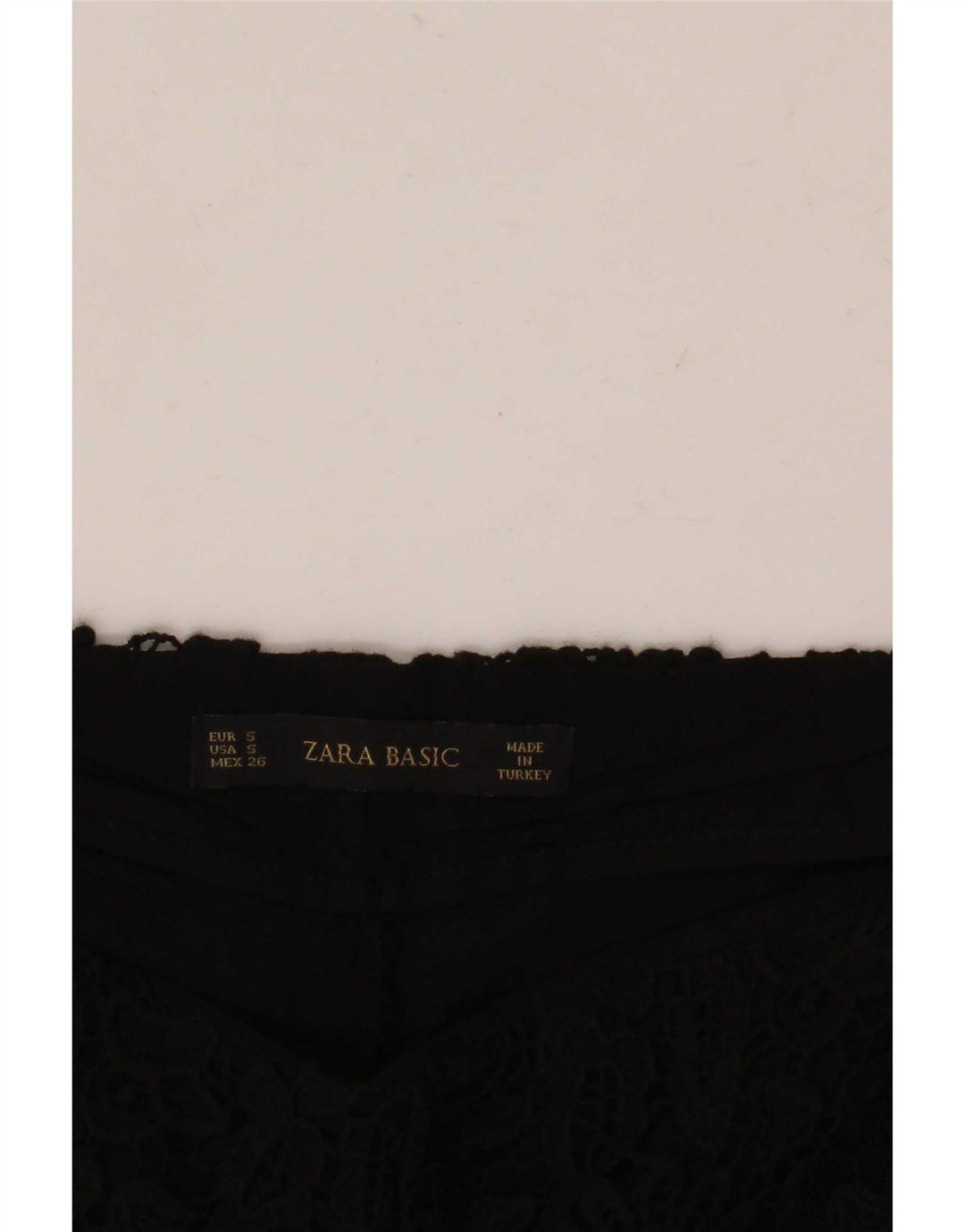 Zara Γυναικείο σορτς Casual Small W26 μαύρο φλοράλ