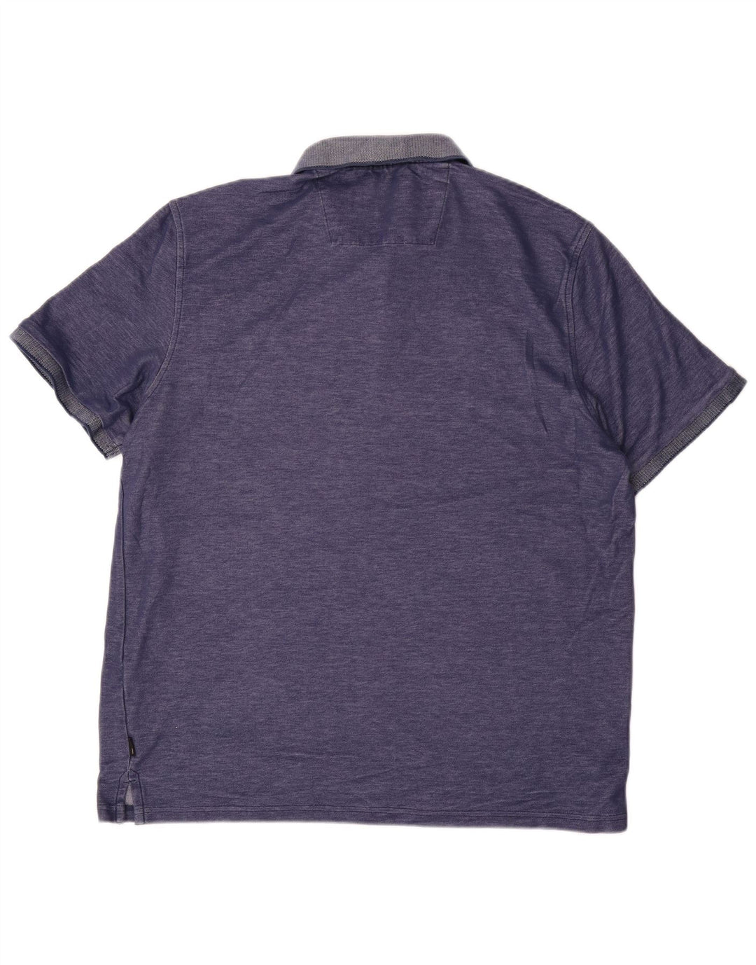 Ανδρικό πουκάμισο πόλο CALVIN KLEIN, μεγάλο μπλε βαμβακερό