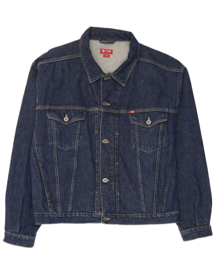Mustang Ανδρικό Τζιν Μπουφάν UK 42 XL Navy Blue Cotton