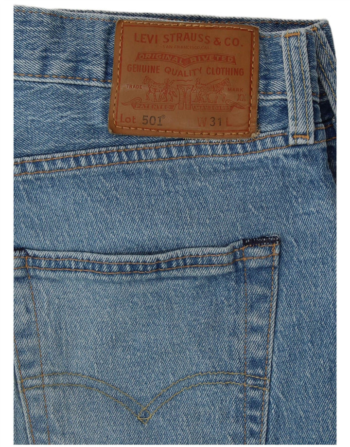 Ανδρικό τζιν σορτς LEVI'S 501 Distressed W31 μεσαίο μπλε βαμβακερό