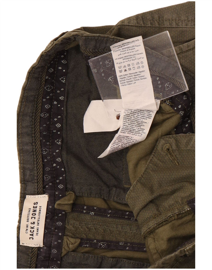 Jack & Jones Ανδρικό σορτς Chino μεγάλο W34 Χακί βαμβακερό