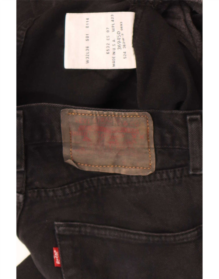 Γυναικείο τζιν Levi's Straight W32 L27 Μαύρο
