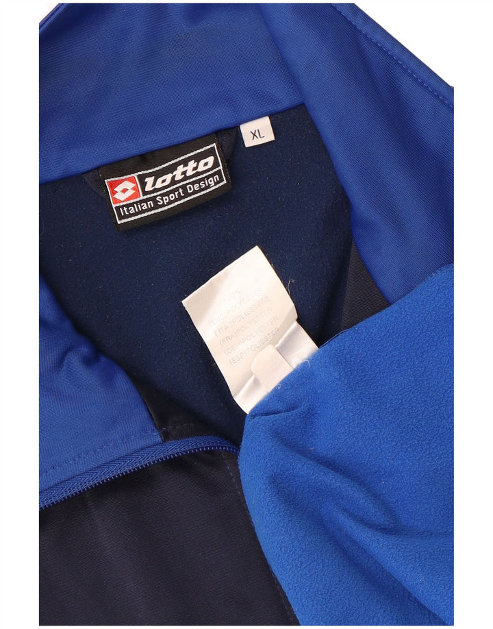 Ανδρική φόρμα Lotto Top Jacket XL Blue Colourblock Polyester