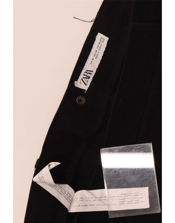 Ανδρικό παντελόνι Zara Slim Suit Medium W31 L29 Μαύρο πολυεστέρα