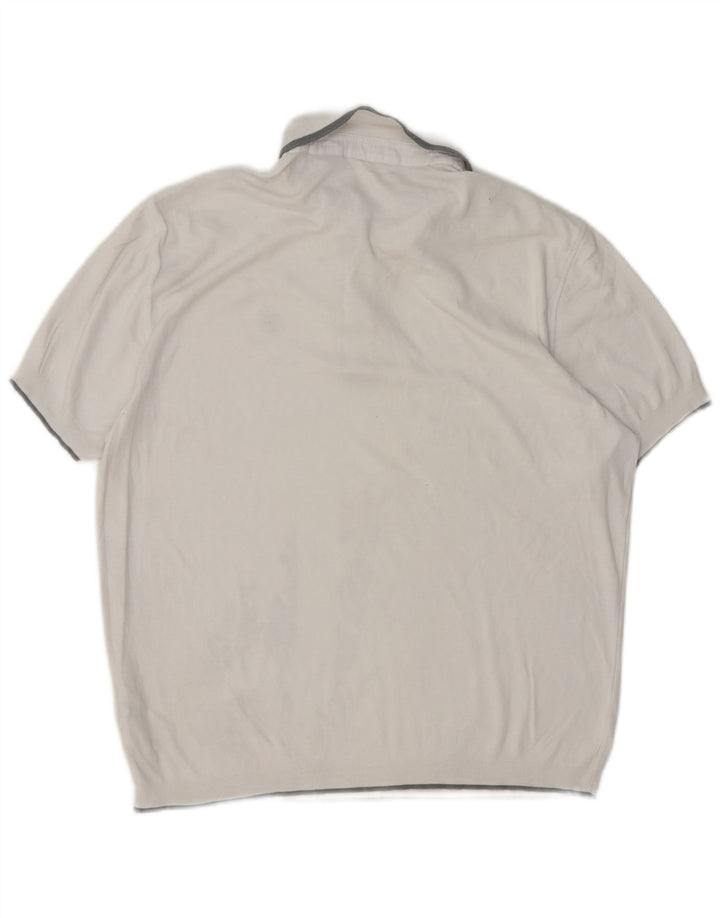 Ted Baker Ανδρικό Πόλο Μπλουζάκι 5 XL Λευκό βαμβακερό