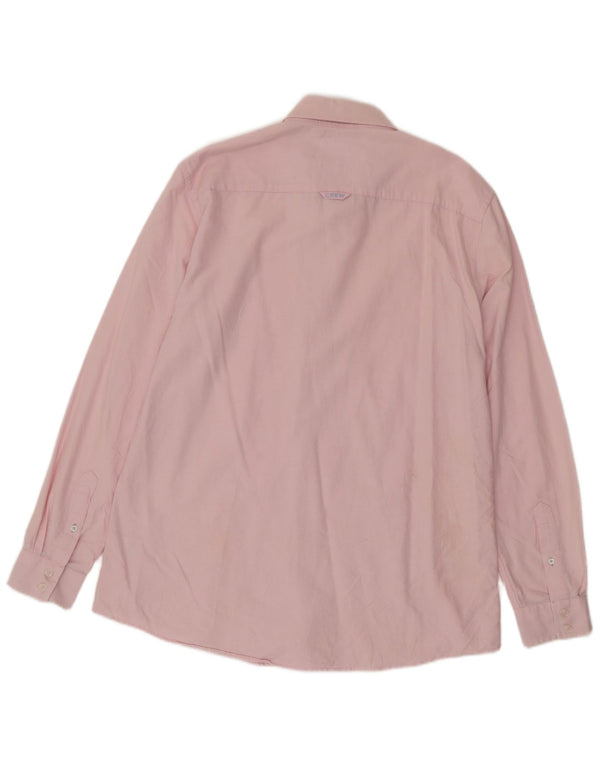 Ανδρικό πουκάμισο Crew Clothing Slim Fit XL Ροζ βαμβακερό