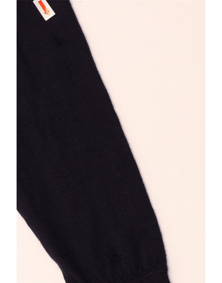 Ανδρικό πουλόβερ Lacoste Crew Neck Jumper Μέγεθος 4 Μεσαίο παρθένο μαλλί μπλε Navy