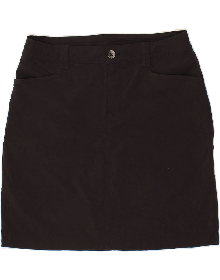 EDDIE BAUER Womens Straight Skirt US 8 Medium W30  Black Nylon Vintage Eddie Bauer and Second-Hand Eddie Bauer from Messina Hembry 