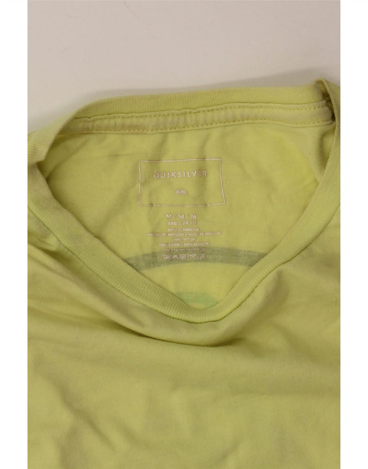 QUIKSILVER Ανδρικό γραφικό μπλουζάκι με κανονική εφαρμογή, μεσαίο κίτρινο βαμβακερό