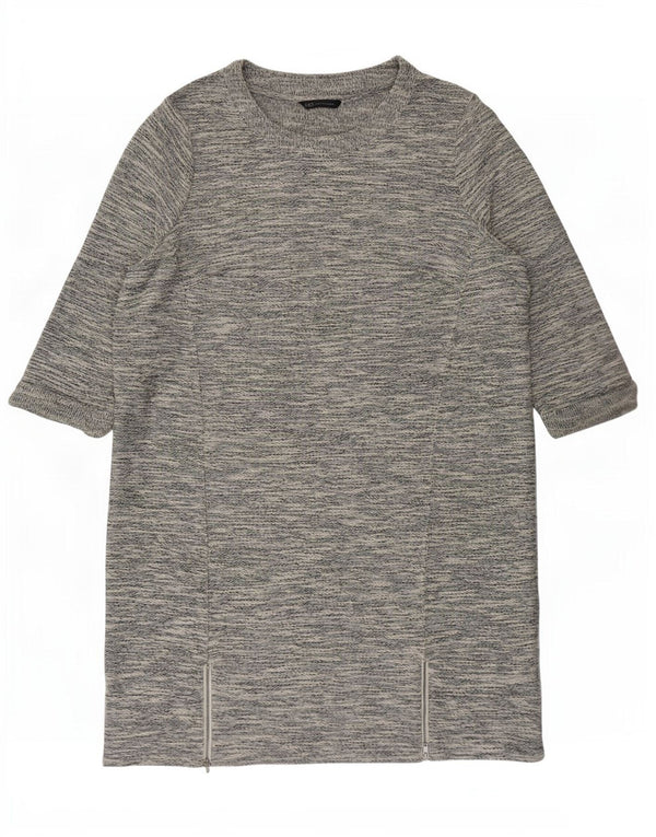 Marks & Spencer γυναικείο φόρεμα 3/4 μανίκι Shift UK 20 2XL με γκρι φλύκταινες