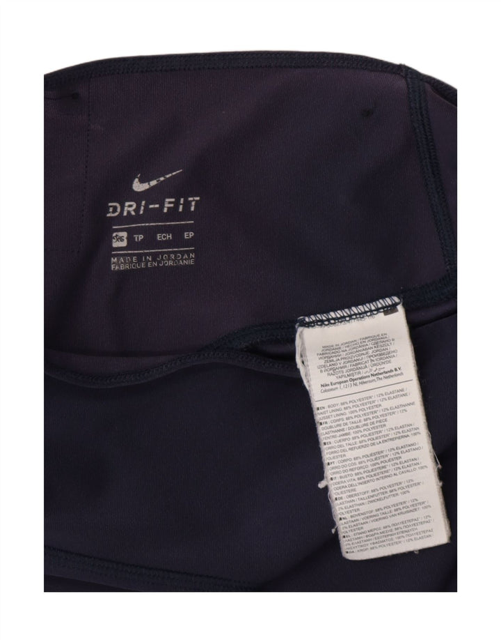 Γυναικείο κολάν NIKE Dri Fit UK 6 XS Navy Blue Polyester