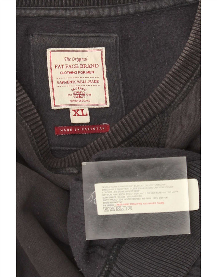 Ανδρικό φούτερ Fat Face Jumper XL Μαύρο βαμβακερό