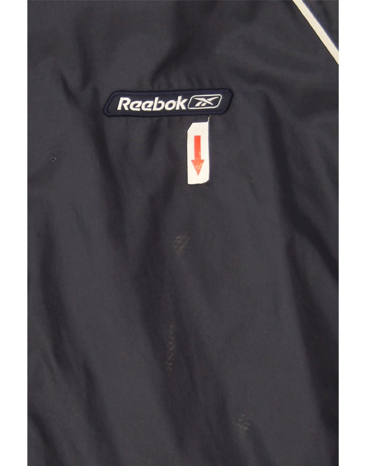 Reebok Ανδρικό μπουφάν βροχής UK 40 Large Navy Blue Nylon