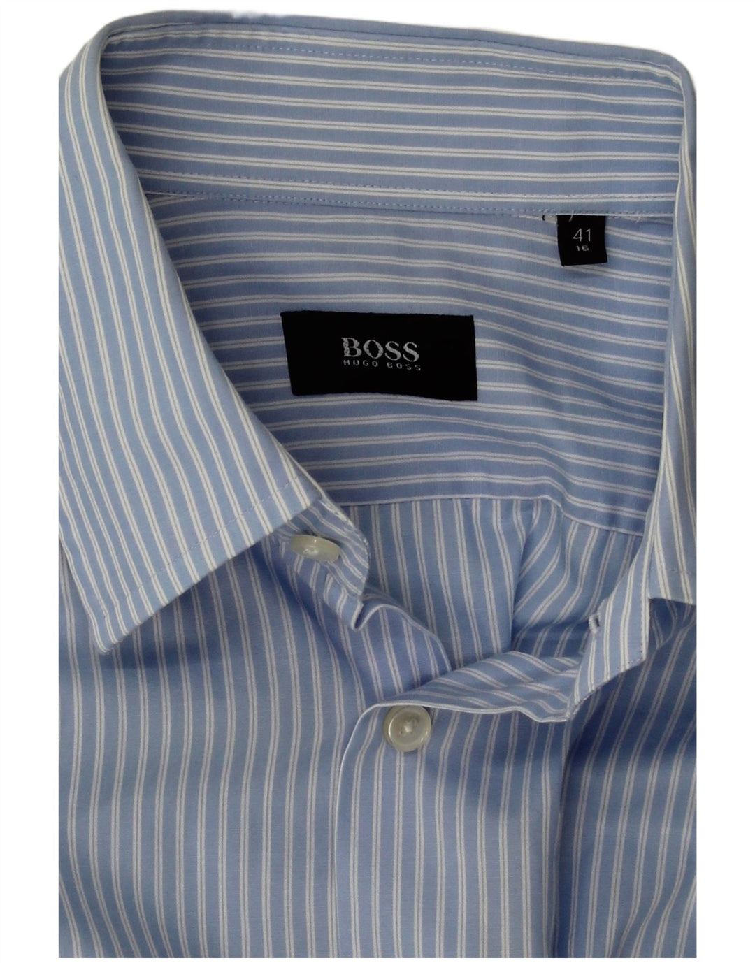 Ανδρικό πουκάμισο Hugo Boss Μέγεθος 41 16 Μεγάλο Μπλε ρίγες