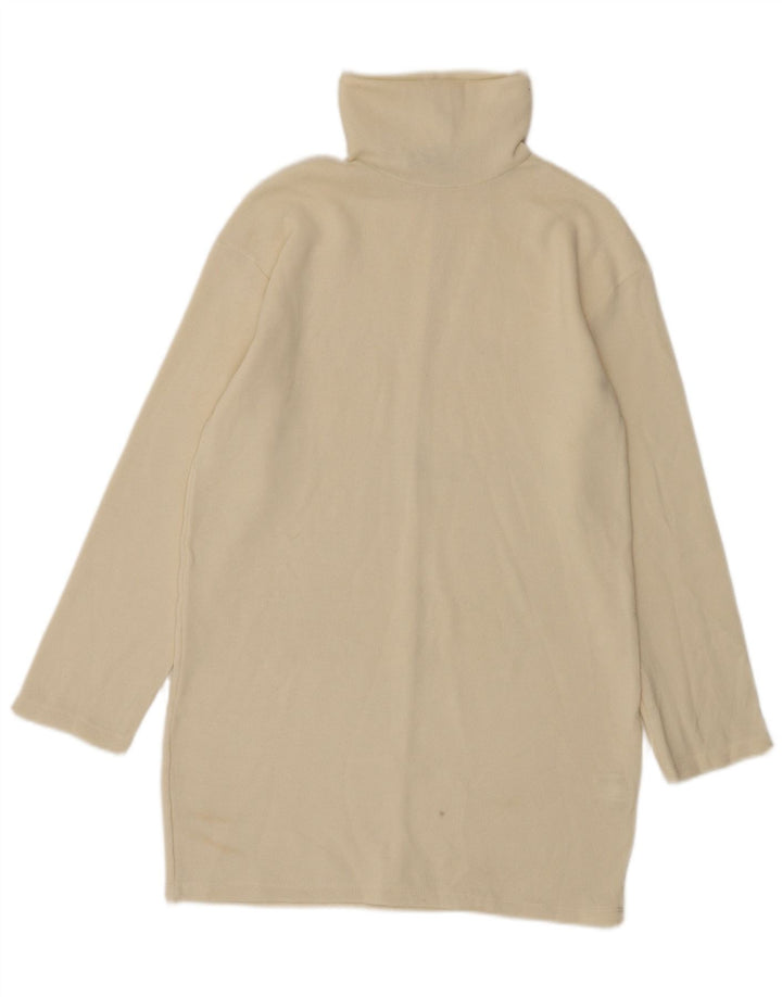 Zara Γυναικείο Jumper Φόρεμα UK 10 Small Beige Polyester