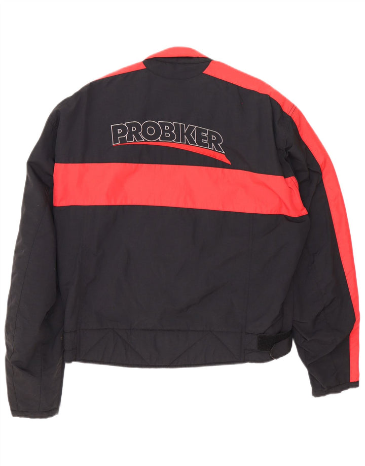 Ανδρικό μπουφάν αγώνων μοτοσυκλετών Probiker UK 38 Medium Black Colourblock