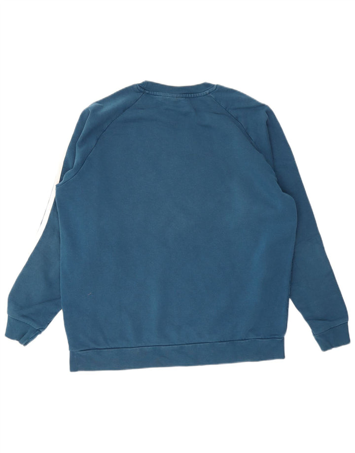 Ανδρικό φούτερ Adidas Jumper μεγάλο μπλε βαμβακερό