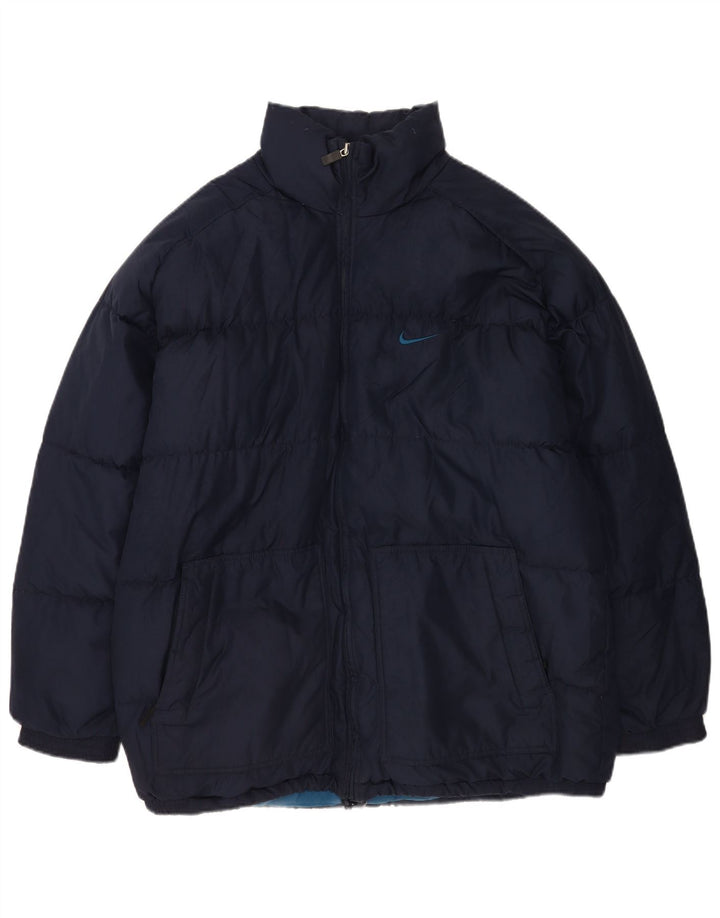 Ανδρικό μπουφάν Nike με επένδυση UK 42/44 Μεγάλο Navy Blue Polyester