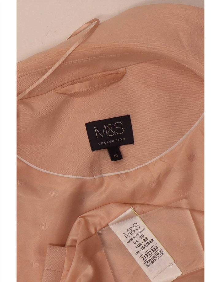 Marks & Spencer Γυναικείο αμάνικο σακάκι μακρόστενο UK 10 Small Pink