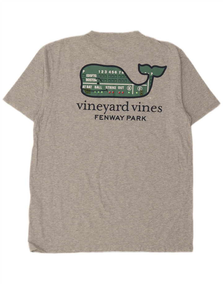 Ανδρικό γραφικό μπλουζάκι Vineyard Vines Top Μεσαίο γκρι βαμβακερό