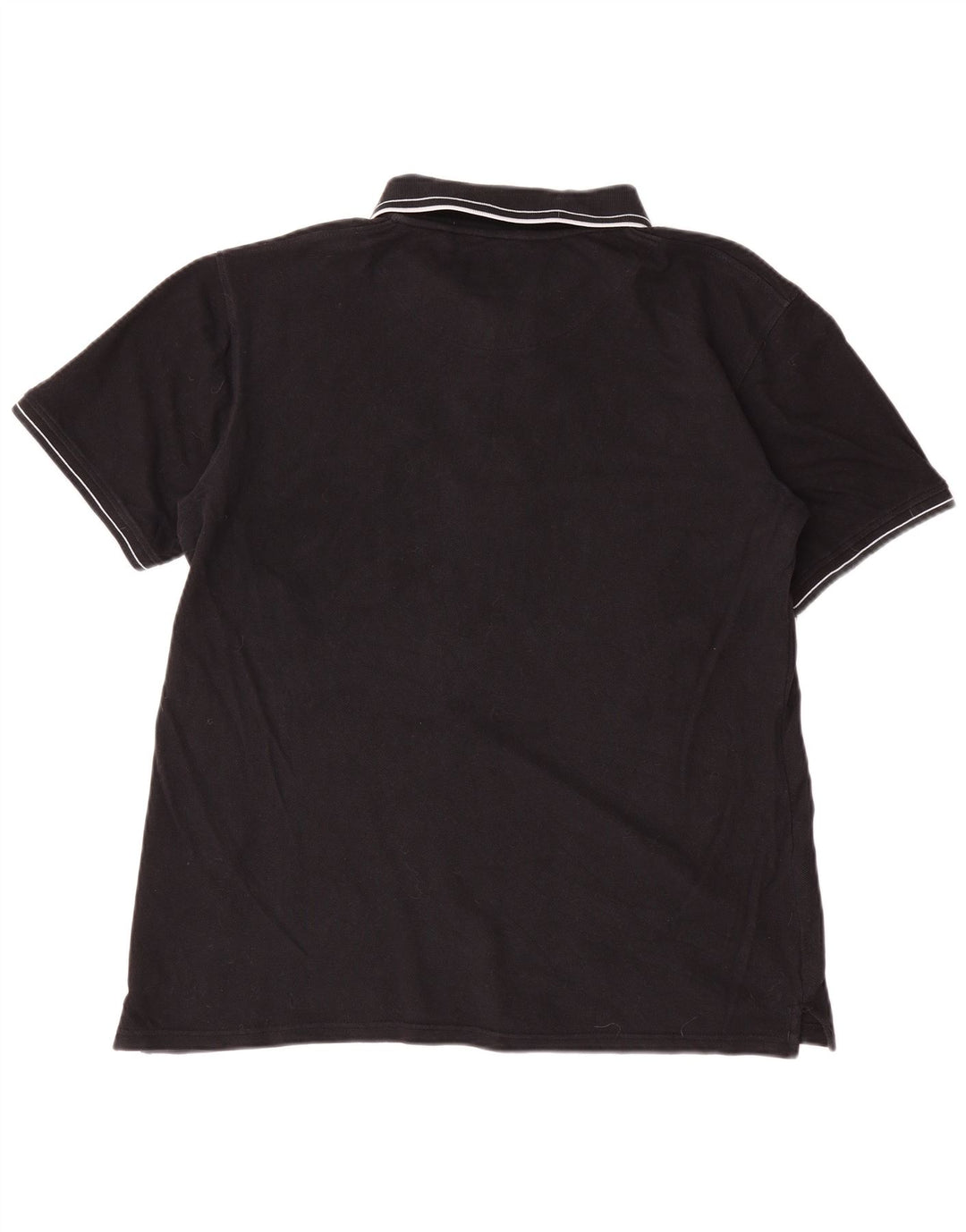 Ανδρικό πουκάμισο πόλο Lyle & Scott 2XL μαύρο βαμβακερό