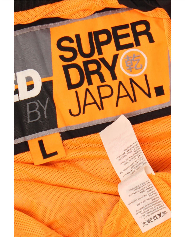 Γυναικείο Μπουφάν SUPERDRY Windbreaker UK 16 Large Black Nylon