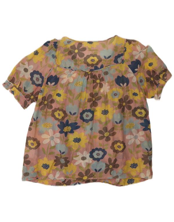 Whistle Womens See Through Μπλούζα Top UK 12 Medium πολύχρωμο Floral