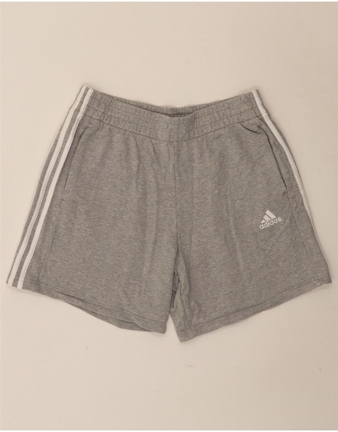 Ανδρικό αθλητικό σορτς Adidas μεγάλο γκρι βαμβακερό
