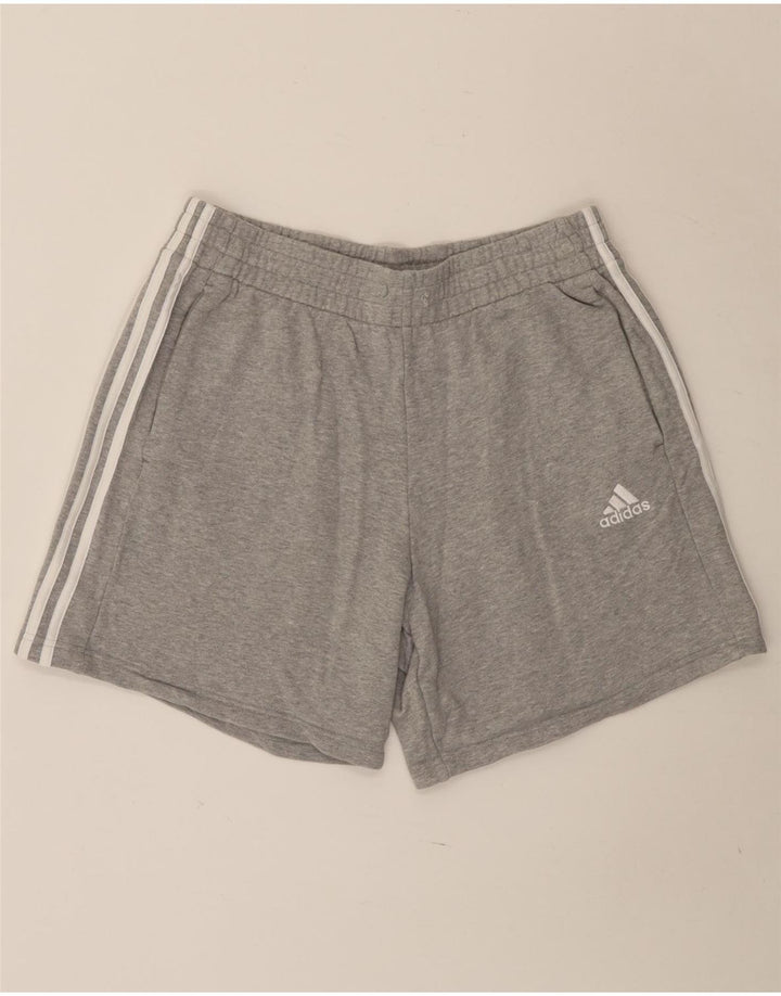 Ανδρικό αθλητικό σορτς Adidas μεγάλο γκρι βαμβακερό