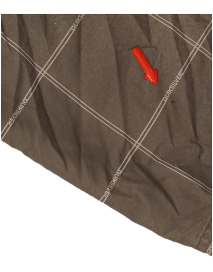 Ανδρικό σορτς Chino Quiksilver W34 Large Grey Check Polyester