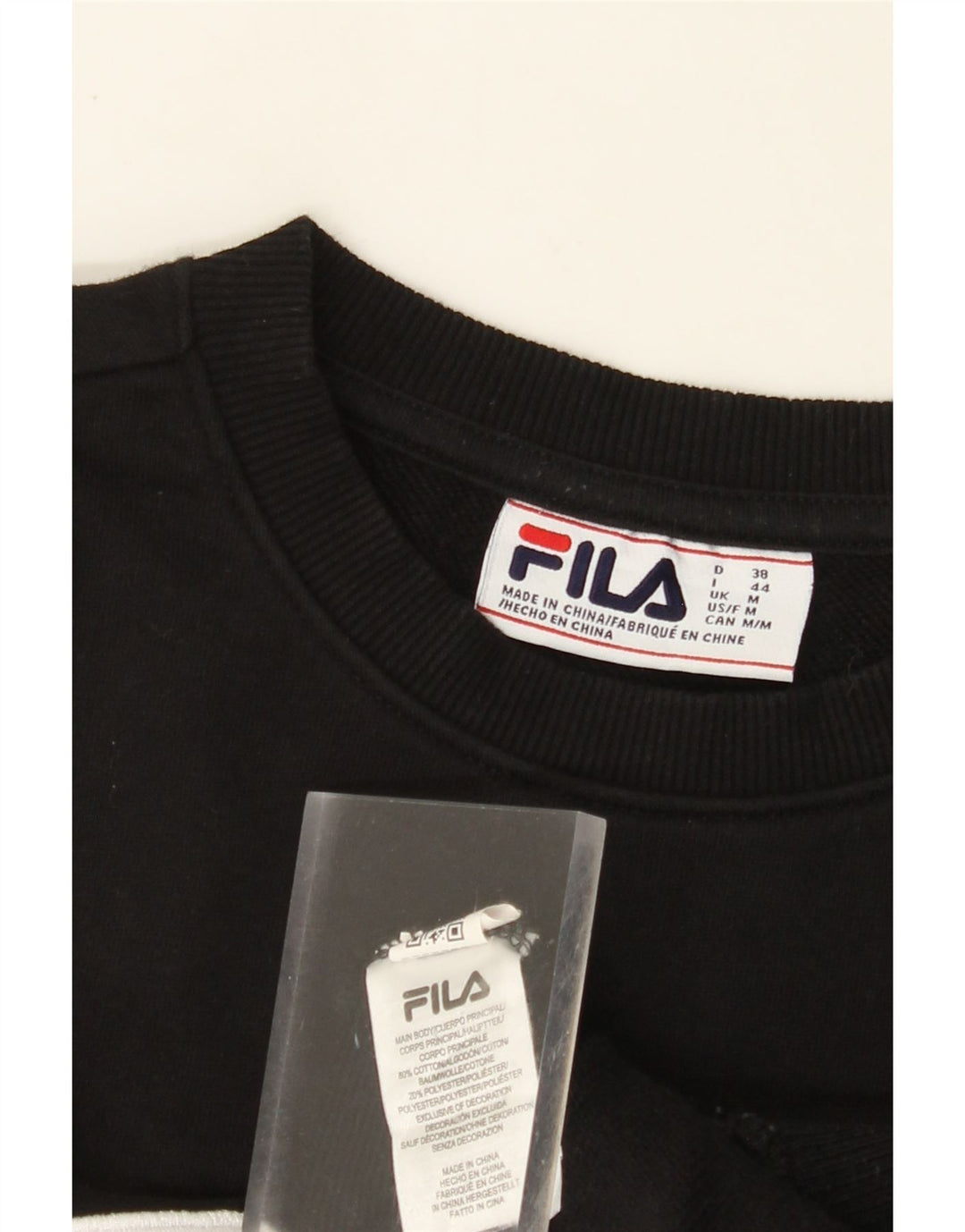 Γυναικείο γραφικό φούτερ FILA Jumper UK 14 Μεσαίο μαύρο βαμβακερό