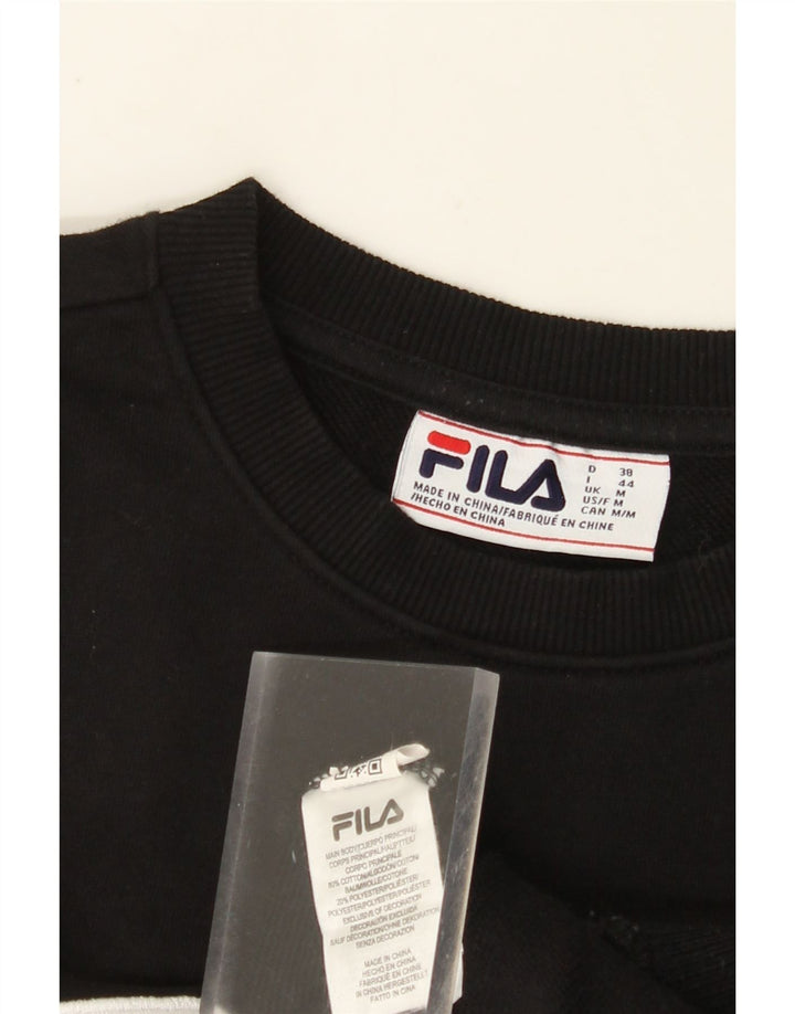 Γυναικείο γραφικό φούτερ FILA Jumper UK 14 Μεσαίο μαύρο βαμβακερό