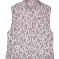 VINTAGE Womens Waistcoat US 2 XS Grey Floral Polyester | Vintage Vintage | Thrift | Second-Hand Vintage | Used Clothing | Messina Hembry 