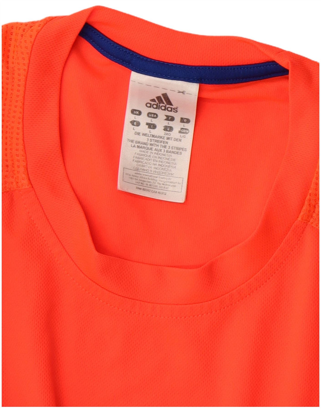 Ανδρικό T-Shirt ADIDAS Top μεγάλο κόκκινο πολυεστέρα