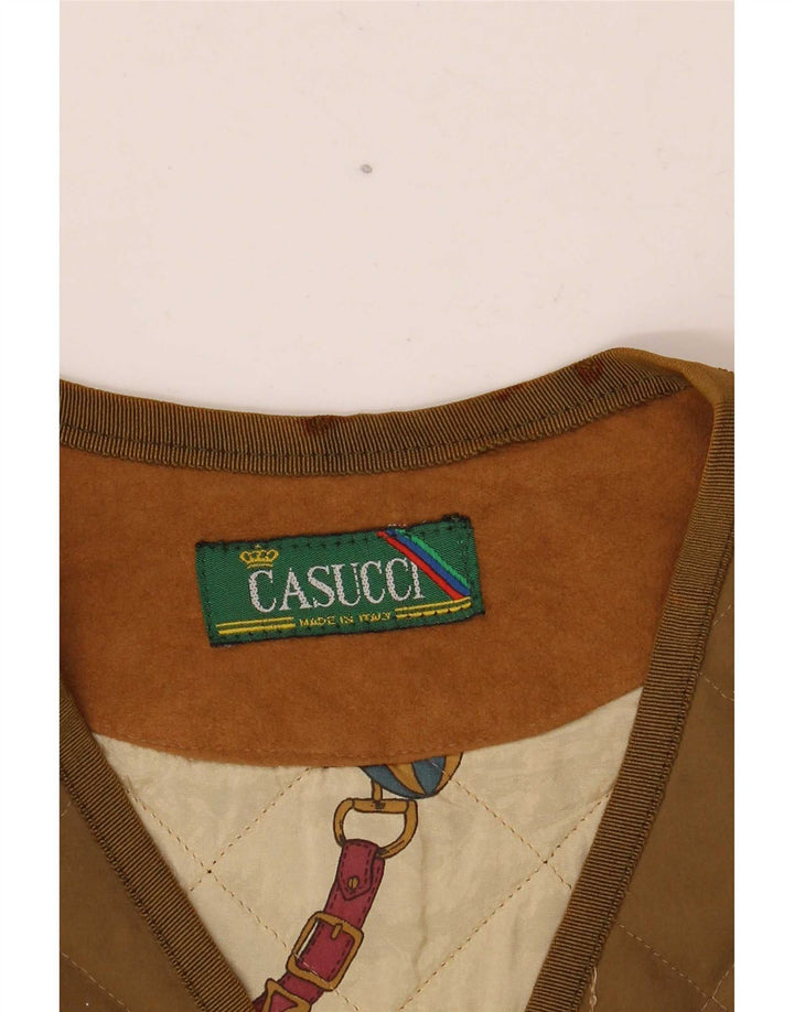 Casucci Ανδρικά Καπιτονέ Gilet UK 36 Μικρός Πολυεστέρας Χακί