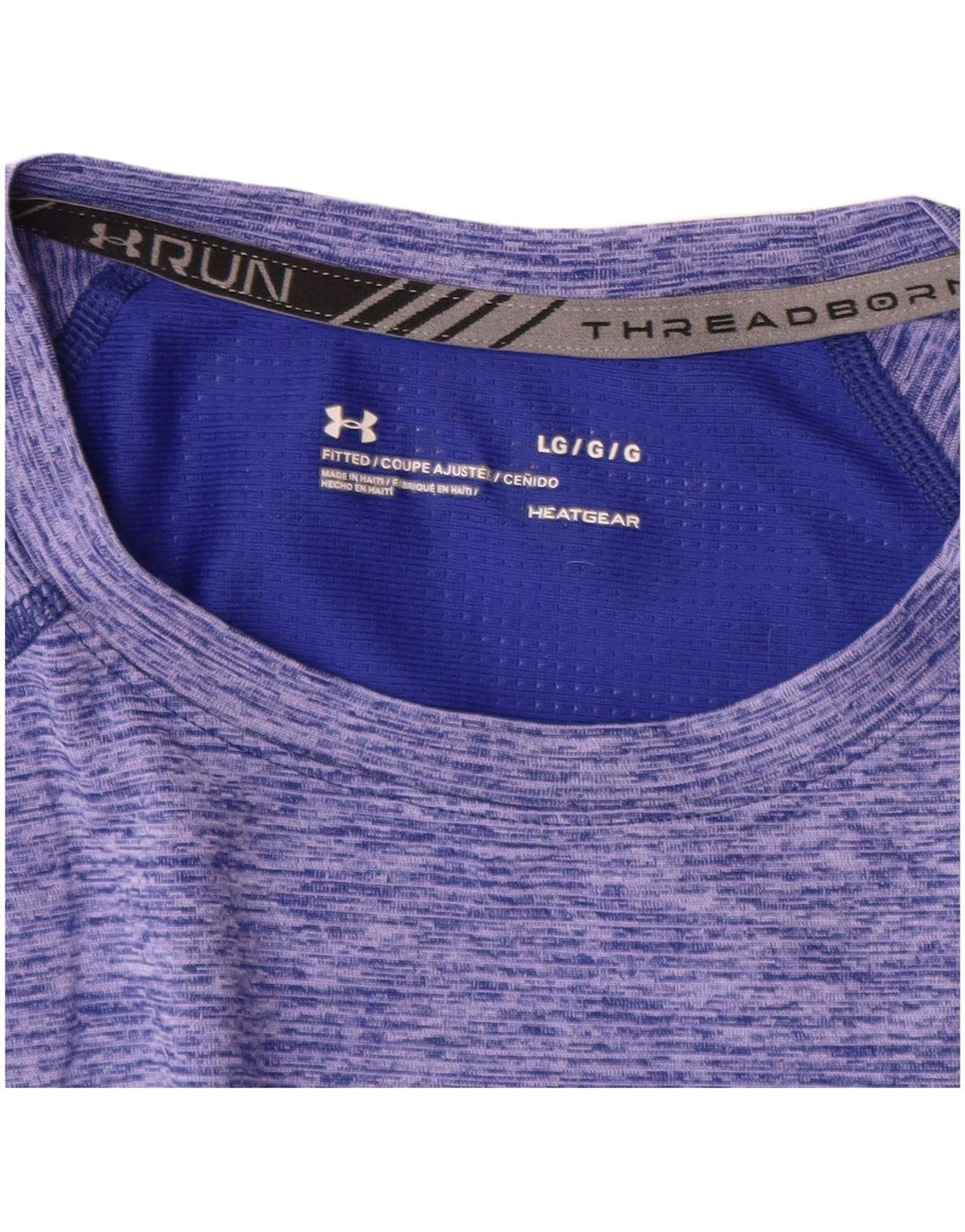 Ανδρικό μπλουζάκι UNDER Armor Heat Gear Top Large Blue Flecked