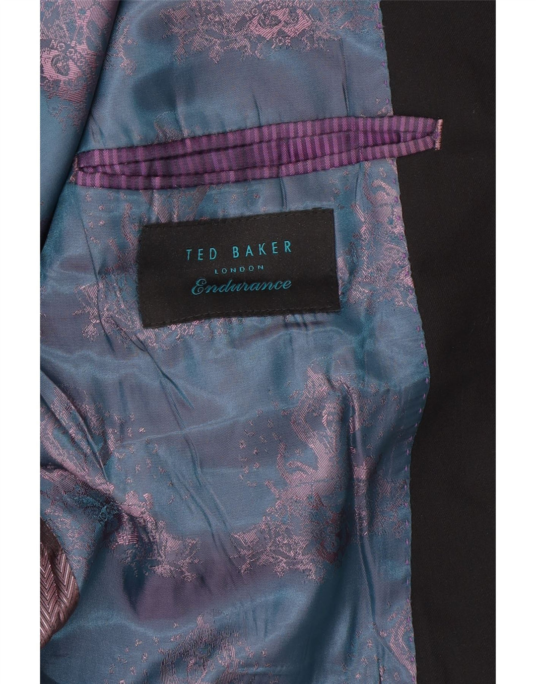 Ted Baker Ανδρικό σακάκι σακάκι με 2 κουμπιά UK 38 μεσαίο μαύρο μαλλί