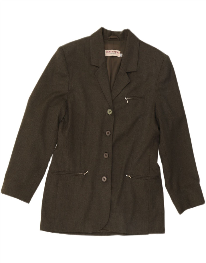 ΠΕΡΙΣΣΟΤΕΡΑ & ΠΕΡΙΣΣΟΤΕΡΑ Γυναικείο τζάκετ σακάκι με 4 κουμπιά EU 40 Medium Khaki Polyester