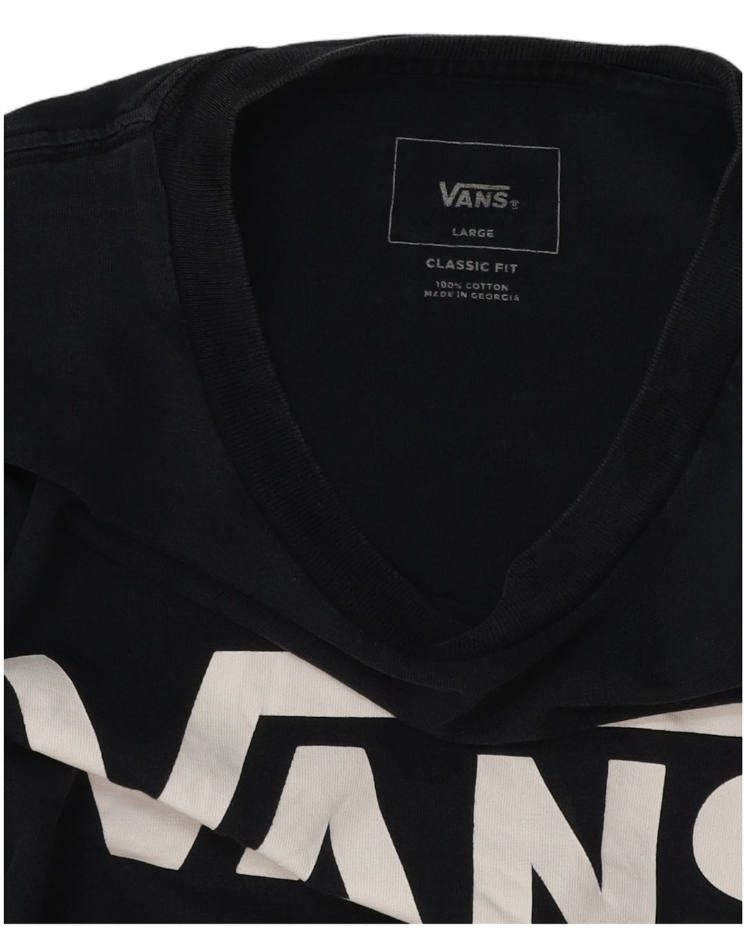 Γραφικό T-Shirt Ανδρικό VANS Classic Fit Top Large Navy Blue από βαμβάκι
