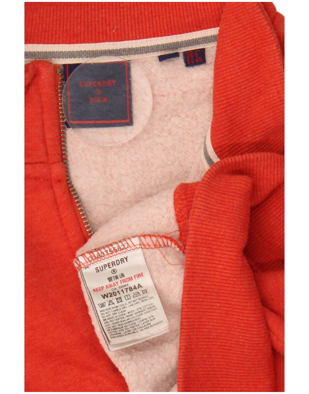 Γυναικεία φούτερ SUPERDRY Oversized Crop Jumper UK 12 Medium Red