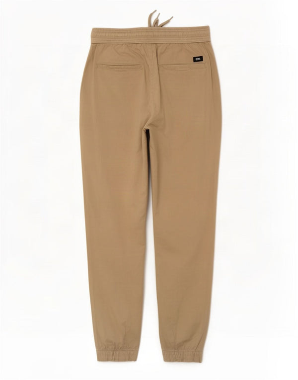 Zara Γυναικεία Crop Joggers Chino Παντελόνι Small W30 L26 Beige βαμβακερό