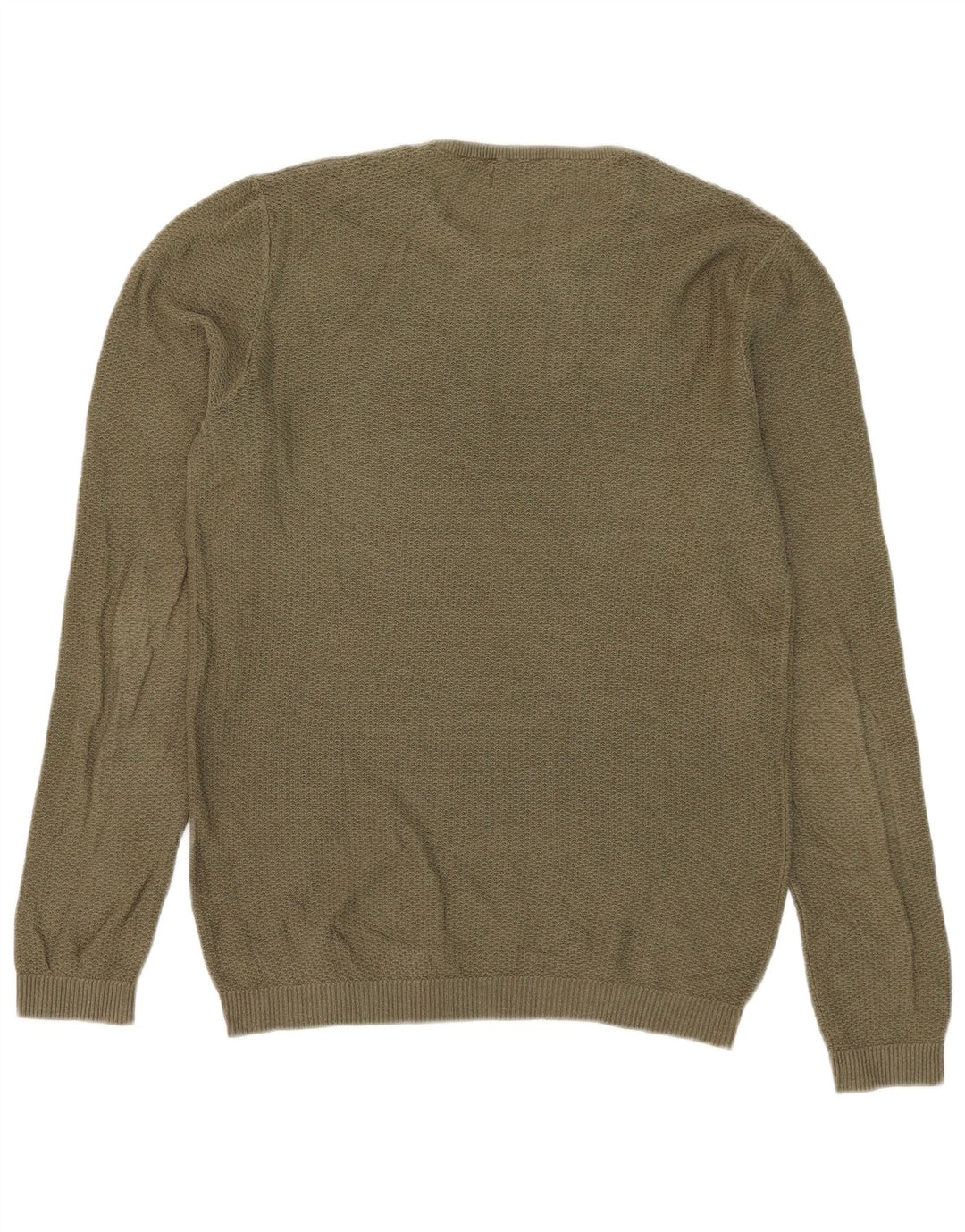 Ανδρικό πουλόβερ Zara Crew Neck Jumper Medium Khaki