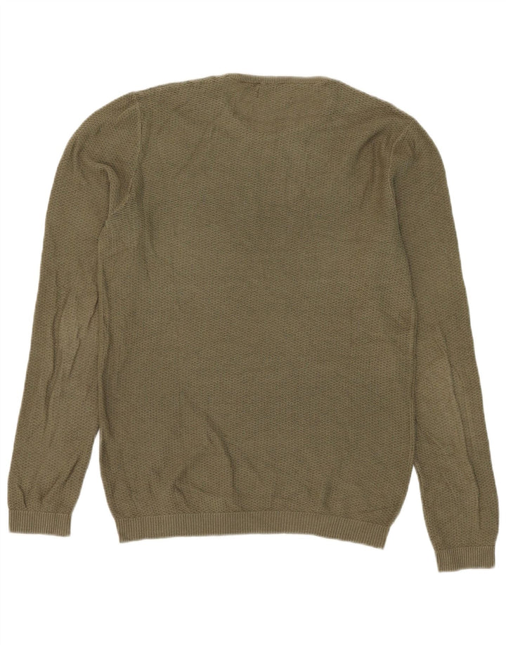 Ανδρικό πουλόβερ Zara Crew Neck Jumper Medium Khaki
